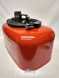 VINTAGE 1950's EVINRUDE OMC PRESSURE GAS TANK WITH DUAL HOSE FITTINGS JOHNSON 6