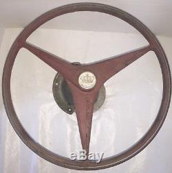 VINTAGE 1950s KAMINC Crown Logo MERCURY KIEKHAEFER 15 Boat Steering Wheel