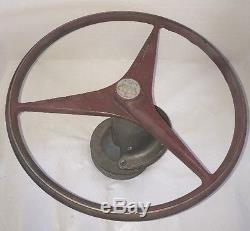 VINTAGE 1950s KAMINC Crown Logo MERCURY KIEKHAEFER 15 Boat Steering Wheel