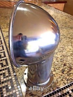 VINTAGE ABI STAINLESS COWL DECK VENT 12 1/2 TALL 8 1/2 OPENING With4DECK FLANGE