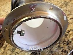 VINTAGE ABI STAINLESS COWL DECK VENT 12 1/2 TALL 8 1/2 OPENING With4DECK FLANGE