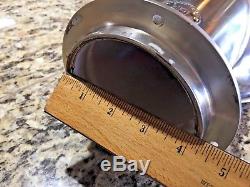 VINTAGE ABI STAINLESS COWL DECK VENT 12 1/2 TALL 8 1/2 OPENING With4DECK FLANGE