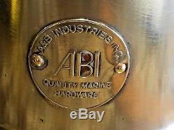 VINTAGE ABI STAINLESS COWL DECK VENT 12 1/2 TALL 8 1/2 OPENING With4DECK FLANGE