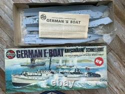 VINTAGE AIRFIX E BOAT or S BOAT MODEL KIT 172 SCALE COMPLETE & PARTS SEALED