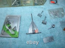 VINTAGE BATTERY OPERATED WOOD Dumas Model Toy BOAT PARTS LOT HUGE RC Remote con