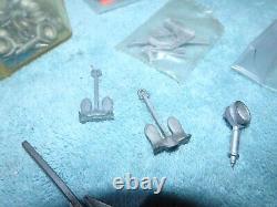 VINTAGE BATTERY OPERATED WOOD Dumas Model Toy BOAT PARTS LOT HUGE RC Remote con