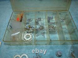 VINTAGE BATTERY OPERATED WOOD Dumas Model Toy BOAT PARTS LOT HUGE RC Remote con