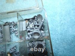 VINTAGE BATTERY OPERATED WOOD Dumas Model Toy BOAT PARTS LOT HUGE RC Remote con