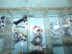 VINTAGE BATTERY OPERATED WOOD Dumas Model Toy BOAT PARTS LOT HUGE RC Remote con