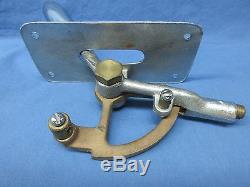 VINTAGE BOAT THROTTLE CONTROL LEVER BRASS CHROME PLATED MARITIME