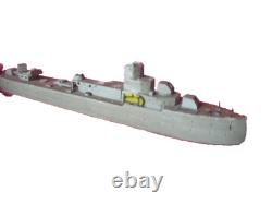 VINTAGE BOAT WARSHIP WOODEN big PARTS no arnold