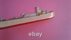 VINTAGE BOAT WARSHIP WOODEN big PARTS no arnold