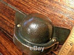 VINTAGE BRONZE BATWING STERN LIGHT WithHINGED MOUNT, GLASS LENS NEWLY REWIRED LED
