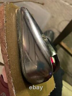 VINTAGE BRONZE TEARDROP RUNNING LIGHTS Red Glass Boat Marine Parts Chris Craft