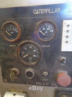VINTAGE CATERPILLAR ELECTRICAL PANEL WITH KOBELT SHIFTER THROTTLE, IGNITION EURO