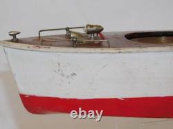 VINTAGE Fleet Line Fiesta Queen Speed Boat 1950s Japan batteryOp C5 parts/restor