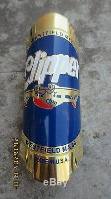 VINTAGE Flying Boat Clipper Westfield Bicycle Head Tube Badge Emblem Brass PARTS