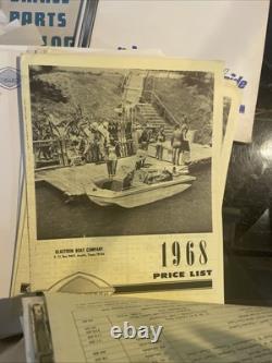 VINTAGE GLASTRON BOAT COMPANY CATOLOG PARTS MANUAL BOOK 1970's Sales Sailing