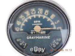 VINTAGE GRAYMARINE RPM TACH & GAUGES OLD BOAT / MARINE AC DIV. GMC RAT ROD