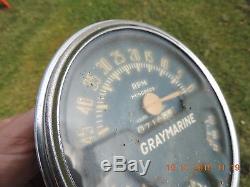 VINTAGE GRAYMARINE RPM TACH & GAUGES OLD BOAT / MARINE AC DIV. GMC RAT ROD