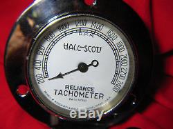 VINTAGE Hall Scott Tachometer NEW with Instructions Barbour Stockwell Co