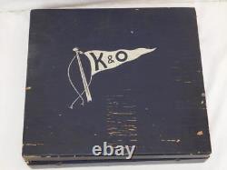 VINTAGE K&O toy model motor boat DEALER store display box of Parts with CONTENTS