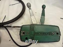 Vintage Mercury Quicksilver Remote Throttle Control Box 11' Cables Outboard