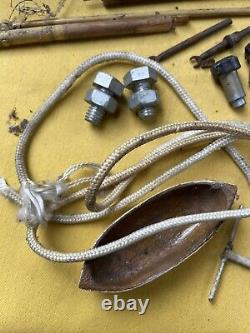 VINTAGE Model Pond Yacht JOB LOT Fittings, ANTIQUE Boat KIT, 60s Project, Parts