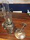Vintage Old Perko Gimbaled Wall Mounted Oil Lamp Withsmoke Bell 9 Tall