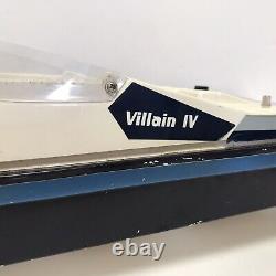VINTAGE ORIGINAL TRAXXAS VILLAIN IV RC BOAT As Is FOR PARTS ONLY Untested