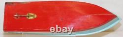 VINTAGE Power Cruiser Boat wood battery withmotor JAPAN MHM Toytime GW 11 +PARTS