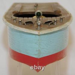 VINTAGE Power Cruiser Boat wood battery withmotor JAPAN MHM Toytime GW 11 +PARTS