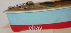 VINTAGE Power Cruiser Boat wood battery withmotor JAPAN MHM Toytime GW 11 +PARTS