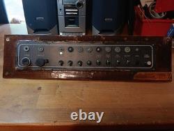 VINTAGE RARE MAKO Boat Dash Switch Panel DARK BROWN WOOD FOR PARTS UNTESTED WOW