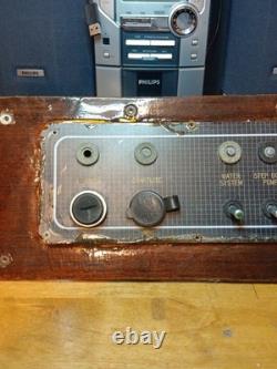 VINTAGE RARE MAKO Boat Dash Switch Panel DARK BROWN WOOD FOR PARTS UNTESTED WOW