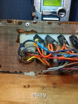 VINTAGE RARE MAKO Boat Dash Switch Panel DARK BROWN WOOD FOR PARTS UNTESTED WOW