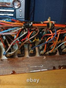 VINTAGE RARE MAKO Boat Dash Switch Panel DARK BROWN WOOD FOR PARTS UNTESTED WOW