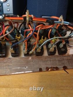 VINTAGE RARE MAKO Boat Dash Switch Panel DARK BROWN WOOD FOR PARTS UNTESTED WOW