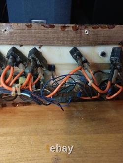 VINTAGE RARE MAKO Boat Dash Switch Panel DARK BROWN WOOD FOR PARTS UNTESTED WOW