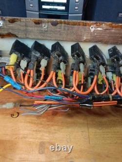 VINTAGE RARE MAKO Boat Dash Switch Panel DARK BROWN WOOD FOR PARTS UNTESTED WOW