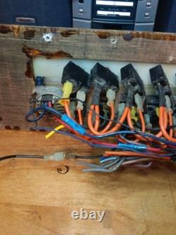 VINTAGE RARE MAKO Boat Dash Switch Panel DARK BROWN WOOD FOR PARTS UNTESTED WOW