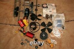 VINTAGE RC estate sale find Boat motors props parts brushless motors NO RESERVE