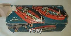 VINTAGE SCHUCO CABINO 5511 BATTERY OPERATED BOAT With BOX FOR PARTS $69.99