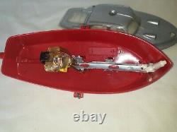 VINTAGE SCHUCO CABINO 5511 BATTERY OPERATED BOAT With BOX FOR PARTS $69.99