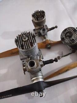 VINTAGE, SUPER TIGRE G 60 R/C ENGINE'S Various (Lot Of 6) Plus Parts. OLD