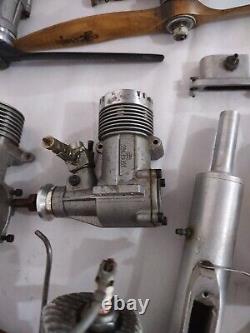 VINTAGE, SUPER TIGRE G 60 R/C ENGINE'S Various (Lot Of 6) Plus Parts. OLD