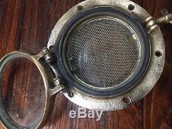 VINTAGE WILCOX CRITTENDEN CAST BRONZE 5 PORTHOLE WithBRONZE SCREEN (8 AVAILABLE)