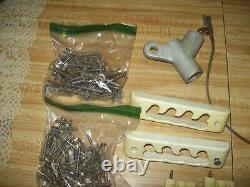 VTG'77 GLASTRON SSV-177 Boat parts pieces cleats plugs handrail fittings horn+