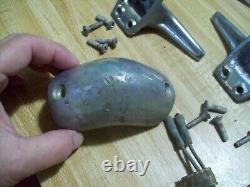 VTG'77 GLASTRON SSV-177 Boat parts pieces cleats plugs handrail fittings horn+