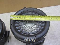 VTG ANTIQUE 1910s 1920s PACKARD REO STUTZ WARNER HEADLIGHT HEADLAMP BUBBLE GLASS